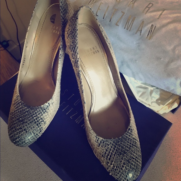 Stuart Weitzman- Authentic Snakeskin Pumps - Picture 1 of 6